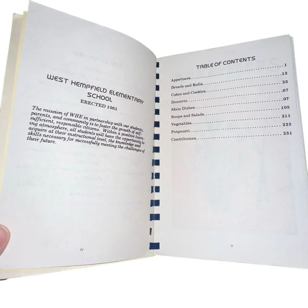 West Hempfield elementary ethnic cookbook
